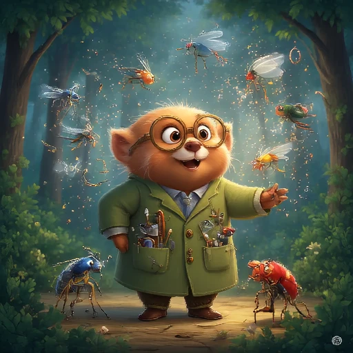 Professor Pip's Bug Adventure: Discovering the Wonders of Insects Cover