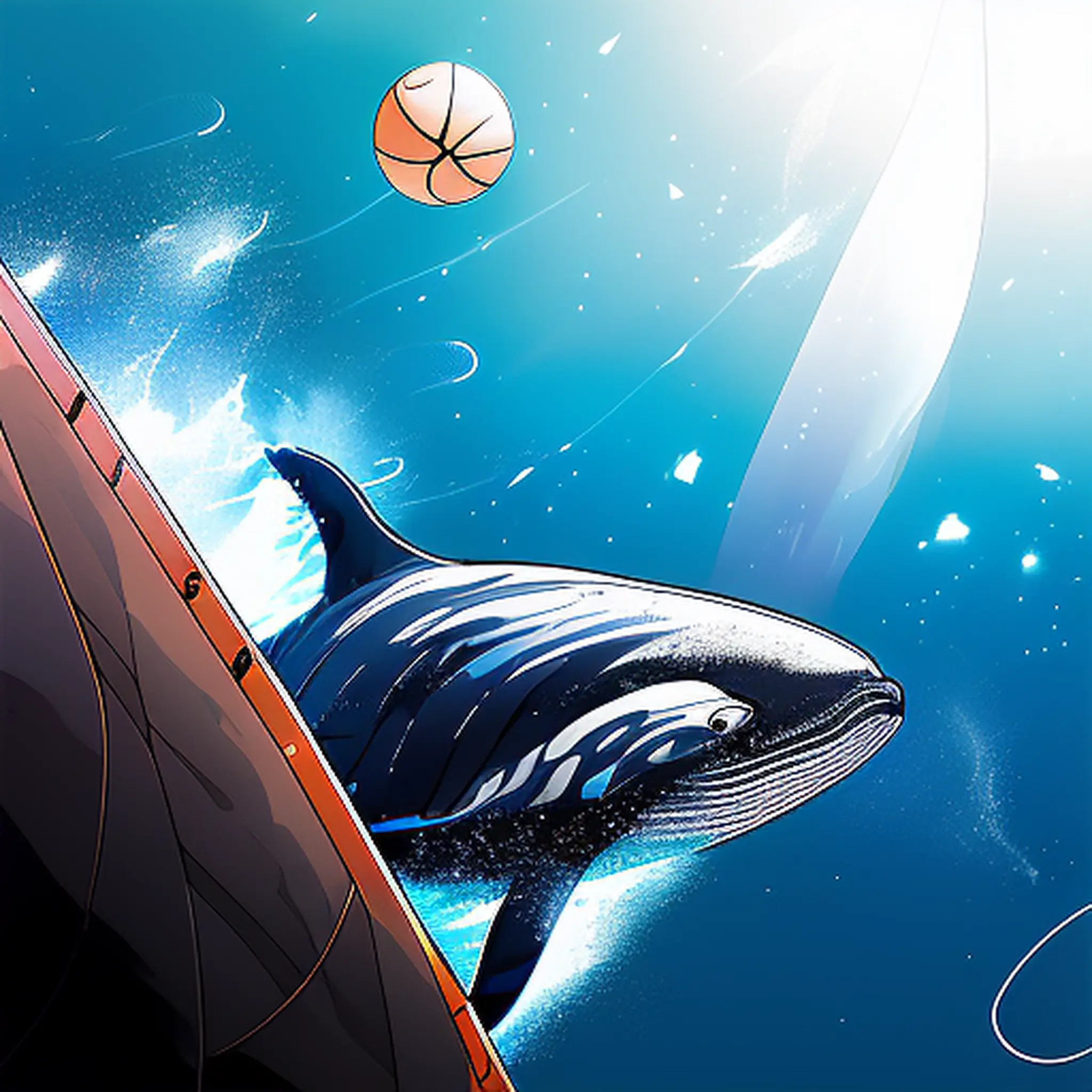 Wilbur the Time-Traveling Whale and the Wondrous World of Basketball cover image