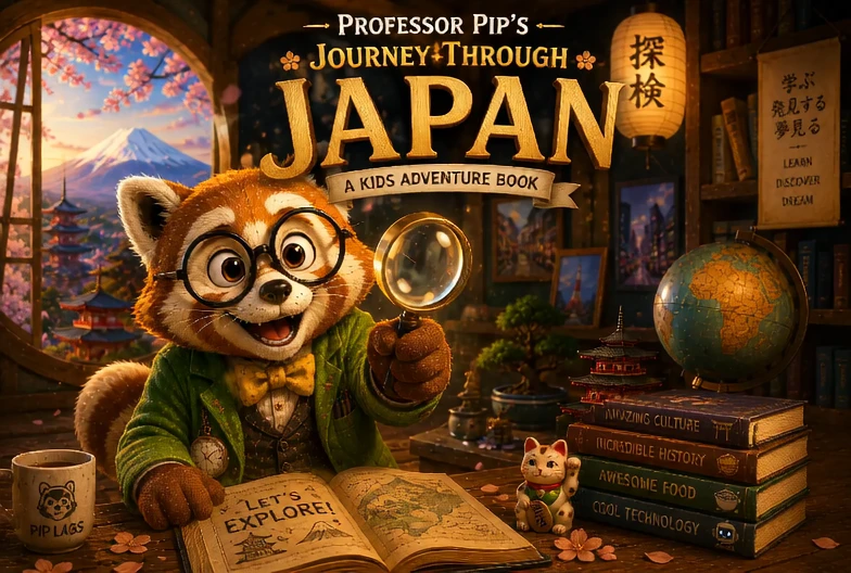 Professor Pip Goes to Japan Cover