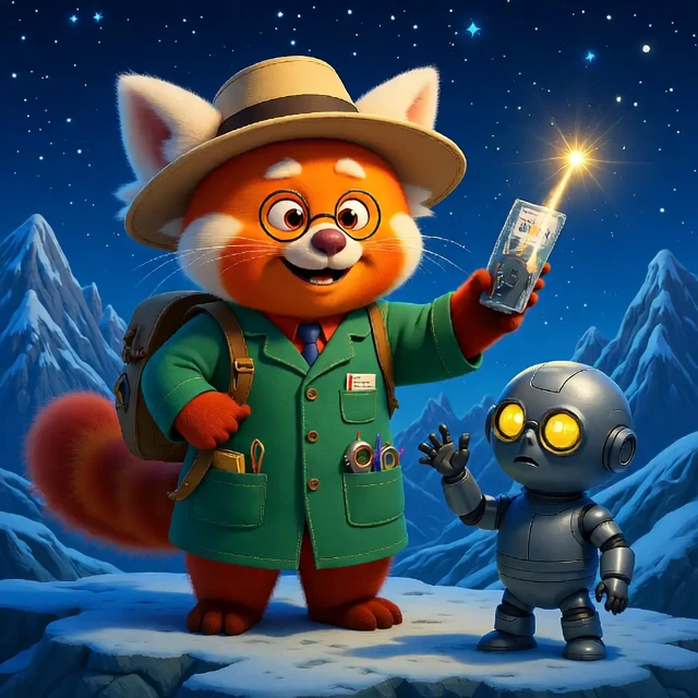 Professor Pip and Astro's Cosmic Adventure: Discovering Distant Worlds Cover