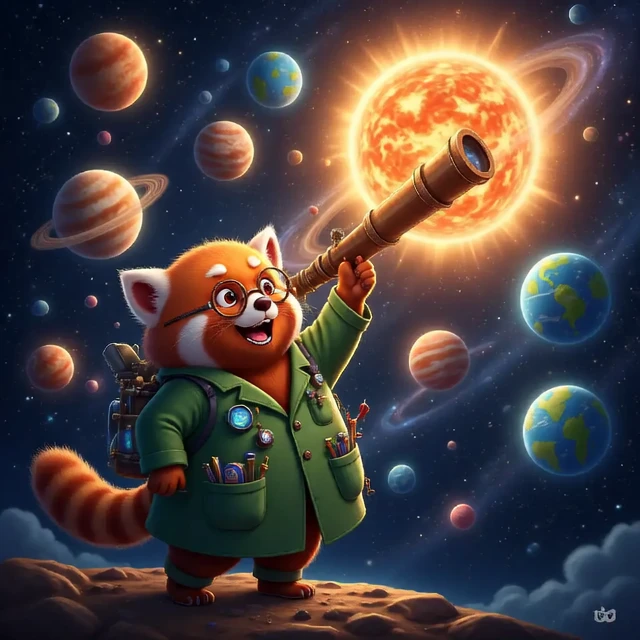 Professor Pip's Cosmic Journey: A Magical Tour of the Solar System Cover