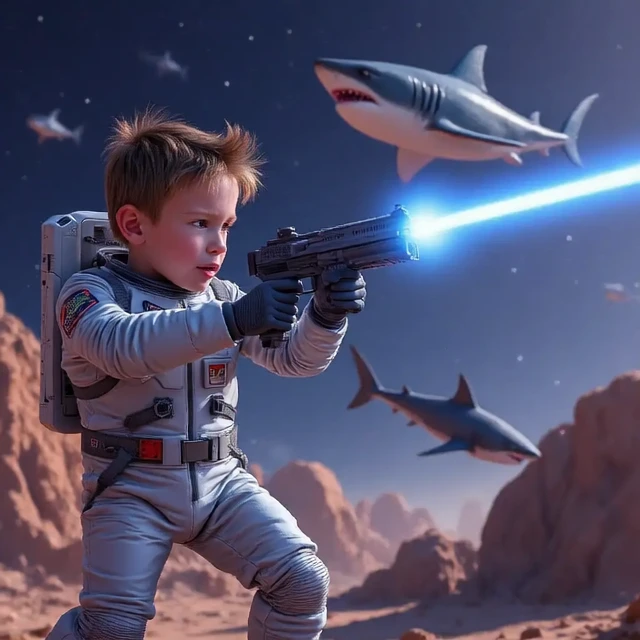Theo and the Space Sharks: A Cosmic Adventure Cover